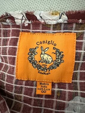 CONIGLIO PALM BEACH WRAP COTTON FLORAL PRINT MAXI SKIRT